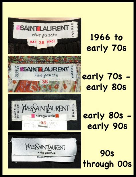 ysl tag|vintage YSL labels.